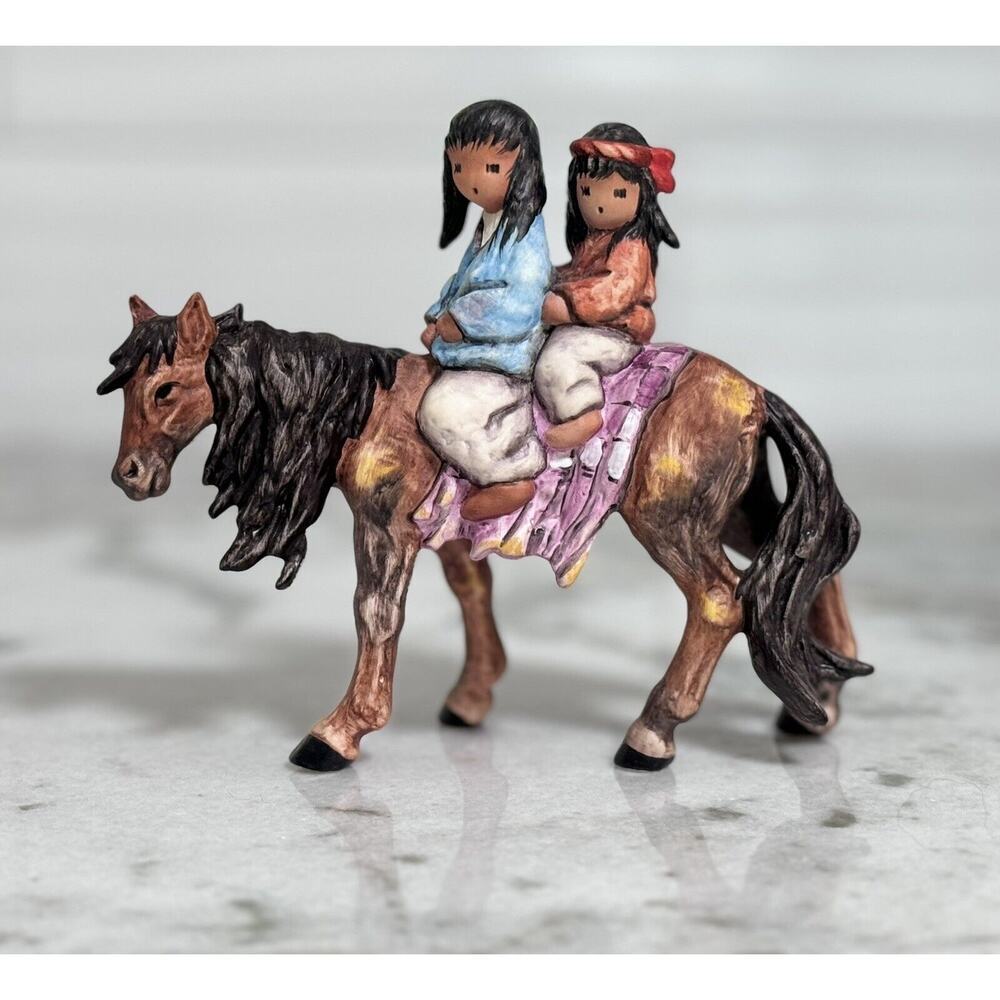 Vintage DeGrazia Homeward Bound Goebel 1994 Native American Figurine Ltd Edition